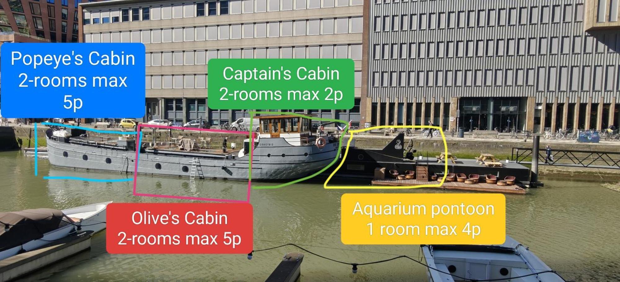 鹿特丹 De Coaster & Aquarium Ponton酒店 外观 照片